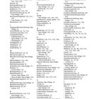 Stichwortverzeichnis mit Begriffen zu Sport, Verletzungen und Therapien. Wörter alphabetisch gelistet, Seitenzahlen angegeben.