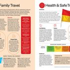 **Family Travel:** Tipps für Familienreisen in Tasmanien, kindgerechte Orte, Rabatte und Sicherheitsinformationen.

**Health & Safe Travel:** Schwimmen, wechselhaftes Wetter, Schlangenwarnungen, Sonnenschutz und Buschfeuerskala.