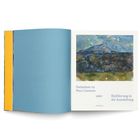 Text: "Gedanken zu Paul Cezanne oder Einführung in die Ausstellung." Oben ein Gemälde eines Berges in impressionistischem Stil.