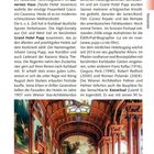 Texte: „An der Alten Wiese 77“, „Reiseziele“, „Der Zander-Saal des Kaiserbads“. 
Innenaufnahme eines opulenten Saals mit Holzverzierungen.
