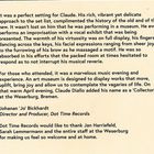 Text beschrieben von einem Musikabend im Museum mit Claude Diallo. Dank an Jan Harriefeld und Team.