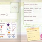 Links steht: "Das bin ich", dann folgen Lücken mit Angaben zu Name, Alter und Geburtstag. Rechts steht: "Das mag ich". Eine Illustration zeigt ein Mädchen in einem Ballett-Outfit vor einem Flügel.