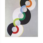 "Beilage 1, DuMonts Goldener Kunstkalender 2027, Robert Delaunay, Endloser Rhythmus, 1934." Abstrakte Kreise in bunten Farben.