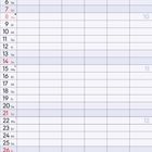 Kalenderblatt März 2027. Monatstage von 1 bis 31. Wochenenden in Rot. Feiertage: 8., 26.*, 28.* Notizenbereich unten.