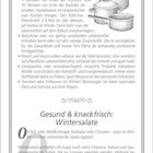 Steinbock – Der disziplinierte Steinbock. Gut wirtschaften wie unsere Großmütter. Gesund & knackfrisch: Wintersalate. Feldsalat mit Roter Bete.