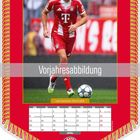 "Vorjahresabbildung", "Leon Goretzka *06.02.1995", April-Kalender mit FC Bayern München Logo und Spieler in rotem Trikot.