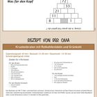 Tipps: Dankbarkeit macht glücklich. Rätselspaß: Was für den Kopf, Zahlenpyramide. Rezept von der Oma: Krustenbraten mit Rotkohlknödeln.