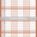 Kalender für März mit leeren Feldern. Oben steht "MÄRZ". Illustratorische Zoo-Szene unten, mit Tieren und Menschen.