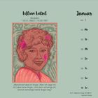 "Lillian Leitzel, Akrobatin, * 02.01.1892 | † 15.02.1931. Zitat: 'Manchmal habe ich Angst... Und ich schwinge meine Angst weg.'"  
Illustration einer Frau mit lockigen Haaren.