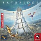„SKYBRIDGE“, Rieneck/Vohwinkel. Illustration eines hohen Turms in fantastischer Landschaft mit fliegenden Kreaturen.