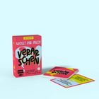 Kartenspiel "Wollt ihr mich verarschen" mit 64 Karten. Aufschrift: "Alle folgen einer Regel, nur du hast keinen Plan!"