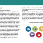 Text: Vorwort über das Training von Vorläuferfähigkeiten für Kinder. Illustrationen zeigen Symbole wie Hand, Auge, Ohr, Buch.