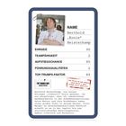 Eine Karte mit „Name: Berthold ‚Ernie‘ Heisterkamp“. Werte: Ehrgeiz 90, Teamfähigkeit 2, Aufstiegschance 85, Führungsqualitäten 2.