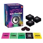 Aufschrift: "Wettstreit der Generationen. Spiele deine Stärken aus! HITSTER Battle of the Generations". Bunte Kartensorte.