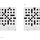 Zwei nummerierte Kreuzworträtselgitter, links "80", rechts "81". Buchstaben und Zahlen sind teilweise eingetragen.