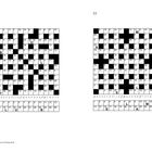 Zwei Kreuzworträtsel mit Zahlen. Links: Buchstaben T, L, U, B. Rechts: Buchstaben A, M, S, L. Unten: Buchstabenzuordnung.