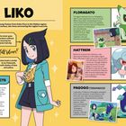 LIKOS TRAINER-PROFILE: Liko, neugierig und klug, liebt Geheimnisse. Pokémon-Partner: Floragato, Hattrem, Pagogo (Terapagos).