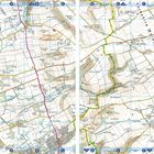 Kartenabschnitte mit Ortsnamen: North Newbald, South Newbald, und South Cave. Linien markieren Straßen und Wanderwege.