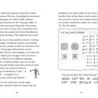 TIC TAC TOE CYPHER (Illustration): Ein Code mit Buchstaben und Symbolen. Text erklärt Entschlüsselung und kodierte Botschaft.