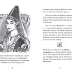 Text: „Hürrem and the Sultan’s wedding...“ Links ein schwarz-weiß Porträt mit dekorativen Rahmen. Rechts Textabschnitte.