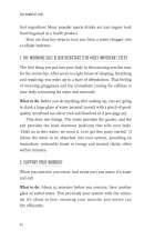 Texte: "THE MINDSET DIET", "1. THE MORNING SALT ELIXIR KICKSTART", "2. SUPPORT YOUR WORKOUT".  
Anleitung für Wasser mit Salz.