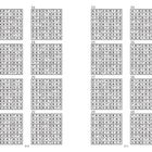 Sechs mal sieben nummerierte Sudoku-Gitter, geordnet in fünf Spalten mit den Ziffern 1-9. Rechts unten: 310, 311.