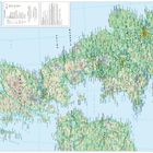 Kartenüberschrift: UNITED KINGDOM. Eine detaillierte Landkarte von Großbritannien mit Städten, Flüssen und Straßen.