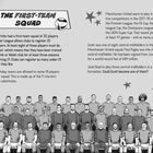 Text im Comic-Stil beschreibt José Mourinhos Kader von 35 Spielern, Wettbewerbe und Aufstellung. Darunter Teamillustration.