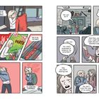 Eine blonde Person hält ein rotes Shirt, denkt an den ersten Home Ec Tag und worauf sie sich vorbereiten muss.