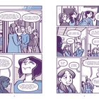 Zwei Seiten eines Comics. 
Linke Seite: Ärzte sprechen über erfolgreiche OP, mögliche Langzeitfolgen.
Rechte Seite: Besprechung über abgesagten Kanurennen.