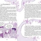 Titel: A Note on Prosopagnosia. Autor: Allison Sinclair. Der Text handelt von Prosopagnosie, einer Gesichtsblindheit. Zwei lila Illustrationen zeigen, wie diese Wahrnehmungsstörung das Leben beeinflusst. Texte in Sprechblasen spiegeln persönliche Erfahrungen wider.