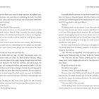 Text oben links: "6 ∞ HAFSAH FAIZAL"
Text oben rechts: "A STEEPING OF BLOOD ∞ 7"

Zwei aufeinanderfolgende Buchseiten mit einer Erzählung über Matteo, der mit seiner Vergangenheit und vampirischen Elementen konfrontiert wird. Dialoge und Beschreibungen über Begegnungen mit anderen Charakteren und emotionale Turbulenzen prägen die Geschichte.