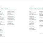 Inhaltsverzeichnis-Stil mit Titeln und Untertiteln. Teil 3: Blatt & Blüte; Teil 4: Verwandtschaft & Resilienz.