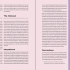 "Regional Focus" und "The Midwest" sind Überschriften. Text beschreibt Gartenbau im Mittleren Westen und Pflanzenmerkmale.