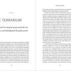 Seite 18: Kapitel 1, „THE TERRARIUM“, ... in which I’m stung by wasps and sick over sea lions. Text beschreibt Naturerlebnisse.