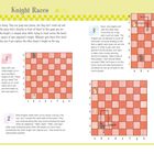 "Knight Races", Springe mit Rittern über das Brett; starte mit einem weißen Ritter auf b1 und einem schwarzen auf b8.