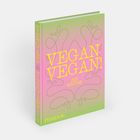 "VEGAN VEGAN!", Zizi Hattab, Phaidon. Pastellfarbenes Cover mit abstrakten Linien und tropfenartigen Mustern.