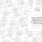 "You're a cowgirl now, honey. And cowgirls can't be tamed. Wouldn't dare to try." Illustration mit Cowgirl-Motiven.