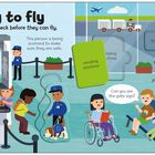 „Getting ready to fly. The passengers must go through a security check before they can fly.“ zeigt Sicherheitchecks.