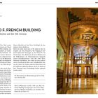 Titel: "DAS FRED F. FRENCH BUILDING: Babylon auf der 5th Avenue." Über Text, Gebäudebeschreibung, Bild eines verzierten Innenraums.