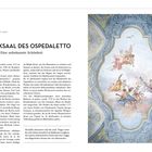 03. Castello 6691
Barbarie de le Tole
Zur Reservierung
info@scalabovolo.org oder 041 271 9012

Der Musiksaal des Ospedaletto  
Eine unbekannte Schönheit

Ein Artikel mit einem Gemälde, das musizierende Engel zeigt. Links eine detaillierte Textbeschreibung der Geschichte des Musiksaals.