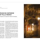 05. Die römische Zisterne der Villa Medici. Ein unbekanntes Zeugnis der römischen Wasserversorgung. Rustikale Zisterne mit Gewölben.