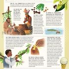 Vanille. Langweilig soll die Vanille sein? Stimmt nicht! Die echte Vanille gehört zu den wertvollsten und delikatesten Gewürzen der Welt. Illustration zeigt historische Szenen und Pflanzen rund um Vanille.