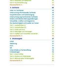 Eine Inhaltsübersicht mit Themen wie "Sachtexte" und "Inhaltsangabe" sowie Tests und Klassenarbeiten, farblich hervorgehoben.
