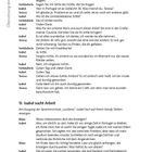 Überschrift: „Übersetzung der Dialoge“ und „Isabel sucht Arbeit“. Zwei Dialoge über Kleidungskauf und Jobsuche, beginnend mit "In der Boutique".