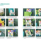 Postkarte «Blumenvase» So funktioniert’s. Anleitungen und Bilder zur Gestaltung einer Postkarte mit Blumenmotiven.