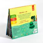 "Bunte Illustration: 'Märchen in 3D! Ein Pop-up-Buch.' Fördert Beobachtungsgabe, regt zum Erzählen an, weckt Fantasie."