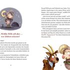„Widder Willi will aber ... was Schönes träumen!“ Zwei Tiere sprechen, Zeichnung von einem Widder und einem Steinbock.