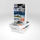 „EVA ALMSTÄDT, DIE LETZTE PREDIGT, KRIMINALROMAN“ auf einem Buchcover mit stürmischer Meereslandschaft.
