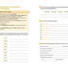 Text: "Verbindungen mit Adjektiven oder Partizipien". Aufgaben zum Kombinieren von Adjektiven. Links Adjektivpaare, rechts Lücken.